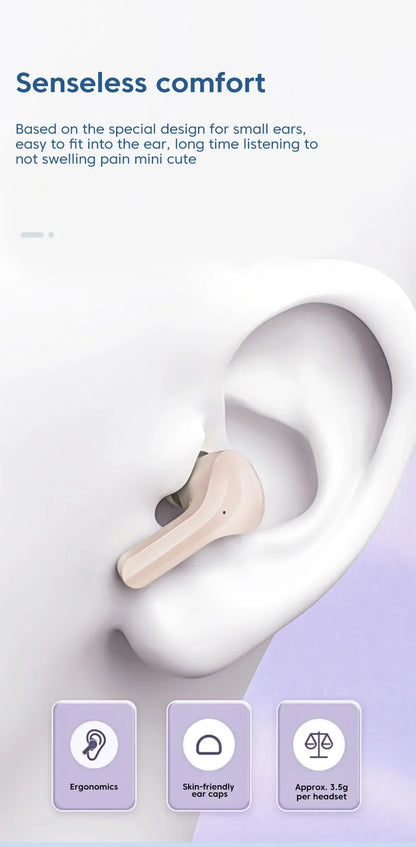 TWS Air31 Wireless Bluetooth Headset Transparent Digital Display Bluetooth 5.3 Headphone Noise Reduction Call Music Earbuds