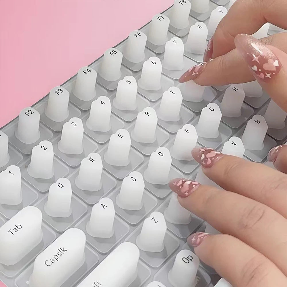 Clavier en silicone pour long ongles