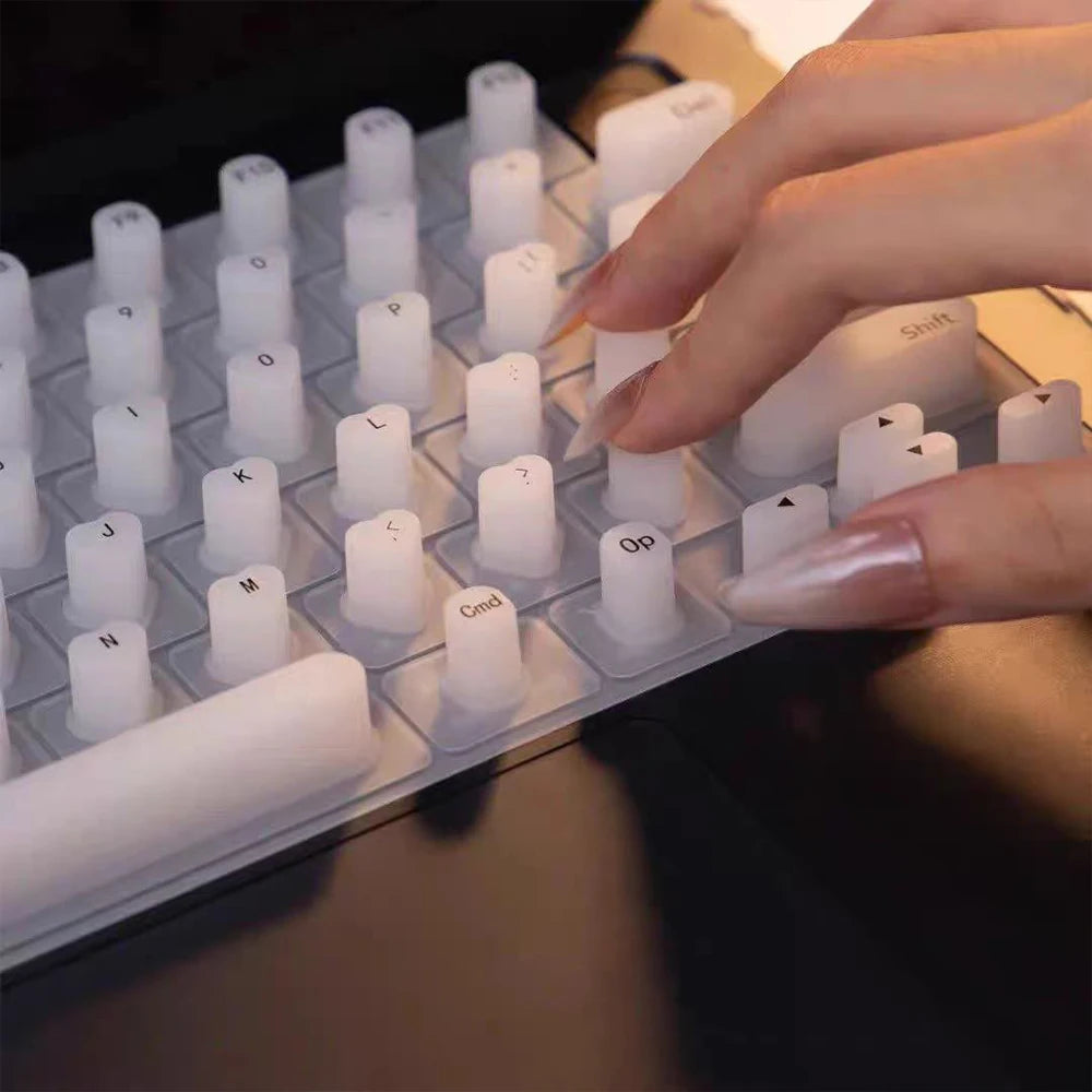 Clavier en silicone pour long ongles